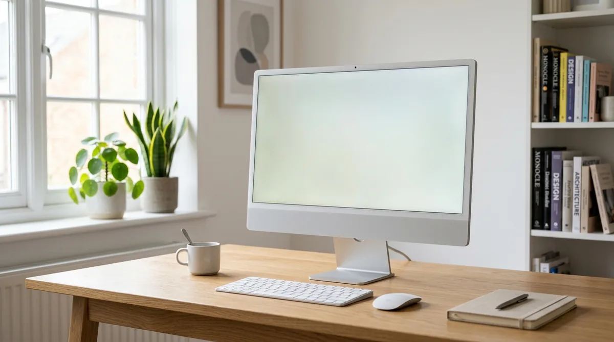 iMac on a desk, ready to be packed up and sent to SellMacBooks for a cash quote